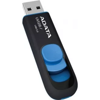 ADATA Flash Disk 64GB UV128, USB 3.1 Dash Drive (R: 90 / B: 40 MB/s) schwarz / blau ADATA Flash Disk 64GB UV128, USB 3.1 Dash Drive (R: 90 / B: 40 MB/s) schwarz / blau
