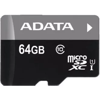 ADATA MicroSDXC-Karte 64 GB Premier UHS-I Class 10 + SD-Adapter ADATA MicroSDXC-Karte 64 GB Premier UHS-I Class 10 + SD-Adapter