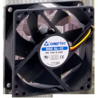 CHIEFTEC Lüfter AF-0825S, 80x80x25 mm Sleeve Fan, mit 3/4pin Stecker