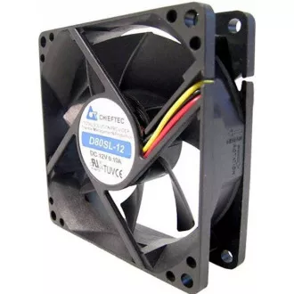 CHIEFTEC Lüfter AF-0825S, 80x80x25 mm Sleeve Fan, mit 3/4pin Stecker