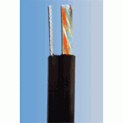 UTP-Kabel PlanetElite mit Tragkabel, Cat5E, Draht, Outdoor PE, schwarz, 305m
