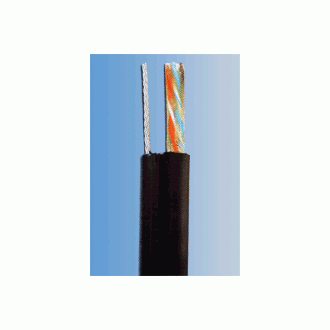 UTP-Kabel PlanetElite mit Tragkabel, Cat5E, Draht, Outdoor PE, schwarz, 305m UTP-Kabel PlanetElite mit Tragkabel, Cat5E, Draht, Outdoor PE, schwarz, 305m