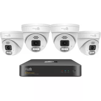 iGET HOMEGUARD HGNVK84804 - PoE Kamera Set 2K NVR 8CH 4x Außenkamera mit Ton iGET HOMEGUARD HGNVK84804 - PoE Kamera Set 2K NVR 8CH 4x Außenkamera mit Ton