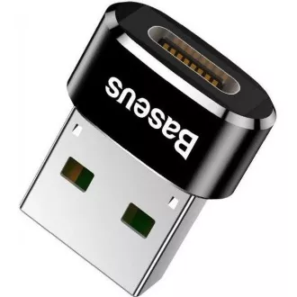 Baseus USB-Stecker auf USB-C-Buchse Adapter 3A, OTG, schwarz