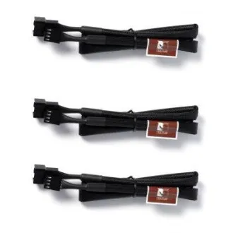 NOCTUA Verlängerungskabel für 4pin Lüfter NA-SEC3, 3x 60cm, schwarz