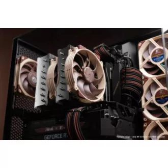 NOCTUA Lüfter NF-A14x25r-G2-PWM-Sx2-PP, 2x 140mm, braun