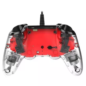 Nacon Wired Compact Controller - Controller für PlayStation 4 - transparent rot Nacon Wired Compact Controller - Controller für PlayStation 4 - transparent rot