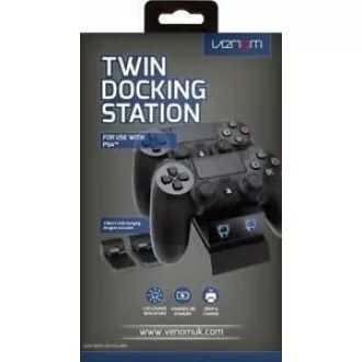 VENOM VS2732 Schwarz PS4 Twin Docking Station VENOM VS2732 Schwarz PS4 Twin Docking Station