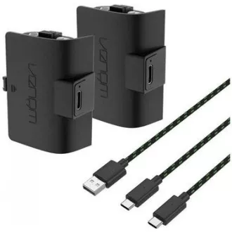VENOM VS2883 Xbox Series S/X & One Schwarz Hochkapazitäts-Doppelbatteriepack 3 Meter Kabel VENOM VS2883 Xbox Series S/X & One Schwarz Hochkapazitäts-Doppelbatteriepack 3 Meter Kabel