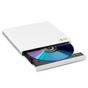 HITACHI LG - externes DVD-W/CD-RW/DVD±R/±RW/RAM-Laufwerk GP57EW40, Slim, Weiß, Box SW - Gebraucht
