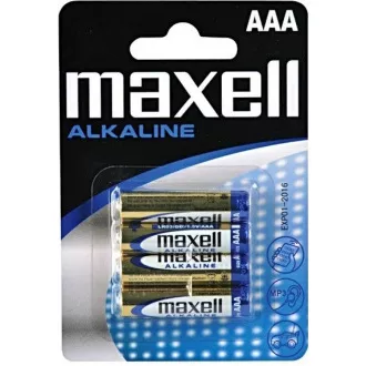 AVACOM Nicht wiederaufladbare AAA Maxell Alkaline Batterien 4 Stück Blister AVACOM Nicht wiederaufladbare AAA Maxell Alkaline Batterien 4 Stück Blister