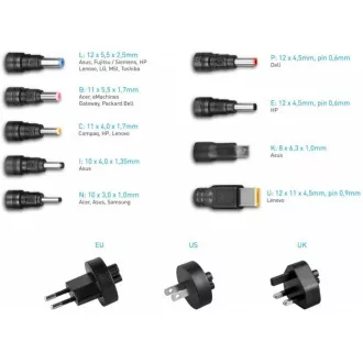 AVACOM QuickTIP 45W - Universaladapter für Laptops 9 Anschlüsse AVACOM QuickTIP 45W - Universaladapter für Laptops 9 Anschlüsse