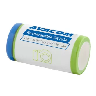 AVACOM wiederaufladbare Fotobatterie Avacom CR123A 3V 450mAh 1.4Wh AVACOM wiederaufladbare Fotobatterie Avacom CR123A 3V 450mAh 1.4Wh