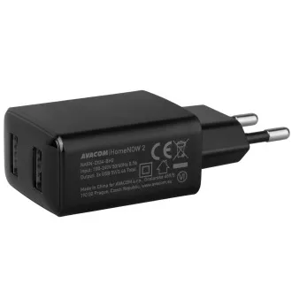 AVACOM HomeNOW 2 Netzladegerät 5V 3, 4A 17W mit zwei USB-A Ausgängen AVACOM HomeNOW 2 Netzladegerät 5V 3, 4A 17W mit zwei USB-A Ausgängen
