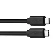 AVACOM USB Typ-C auf USB Typ-C Daten- und Ladekabel, 40cm, schwarz