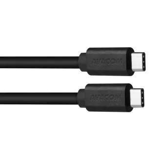 AVACOM USB Typ-C auf USB Typ-C Daten- und Ladekabel, 40cm, schwarz