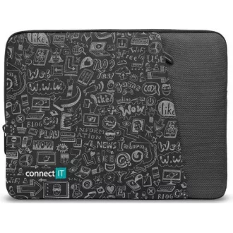 CONNECT IT Doodle-Tasche für Laptop 13,3", schwarz CONNECT IT Doodle-Tasche für Laptop 13,3", schwarz