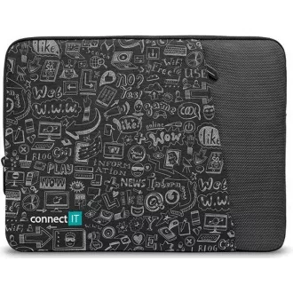 CONNECT IT Doodle-Tasche für Laptop 13,3", schwarz CONNECT IT Doodle-Tasche für Laptop 13,3", schwarz