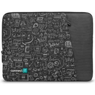 CONNECT IT Doodle-Tasche für Laptop 15,6", schwarz CONNECT IT Doodle-Tasche für Laptop 15,6", schwarz