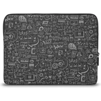 CONNECT IT Doodle-Tasche für Laptop 15,6", schwarz CONNECT IT Doodle-Tasche für Laptop 15,6", schwarz