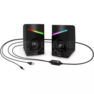 CONNECT IT-Lautsprecher NEO PC, RGB, USB, 3,5mm, schwarz CONNECT IT-Lautsprecher NEO PC, RGB, USB, 3,5mm, schwarz