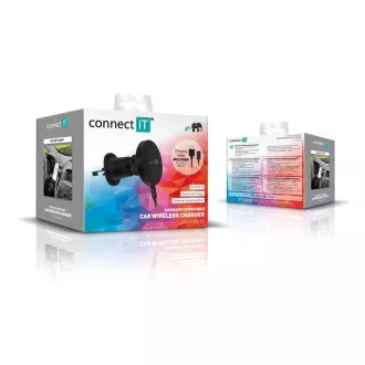 CONNECT IT InCarz MagSafe universelles magnetisches kabelloses Kfz-Ladegerät, schwarz