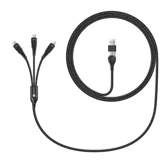 CONNECT IT Ladekabel Wirez 6in1, USB-C/USB, Lightning 2x USB-C, 1,25m, schwarz CONNECT IT Ladekabel Wirez 6in1, USB-C/USB, Lightning 2x USB-C, 1,25m, schwarz