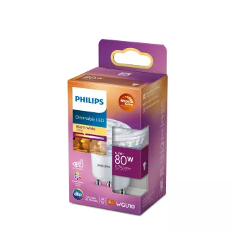 PHILIPS Glühbirne LED CLA 80W GU10 CRI90 WW 36D WGD SRT4