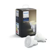 PHILIPS Hue White Ambiance, 2x Glühbirne 4, 2W GU10