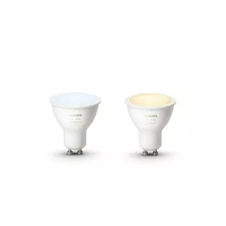 PHILIPS Hue White Ambiance, 2x Glühbirne 4, 2W GU10
