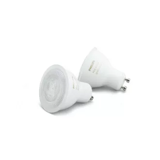 PHILIPS Hue White Ambiance, 2x Glühbirne 4, 2W GU10