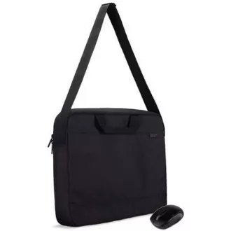 ACER STARTER KIT_15.6 "ABG960 Tragetasche schwarz und kabellose Maus schwarz, 1Y Carry-in