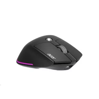 ACER Wireless Mouse Easy Fit Mouse, Ergonomisch, 4000dpi, 6 Tasten, RGB, 10m Reichweite, USB-C, BT, Schwarz