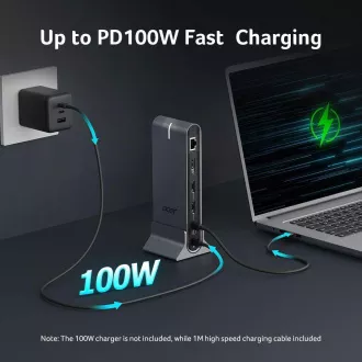ACER 15in1 USB Typ-C Universal Mini-Dock: Host-Schnittstelle: USB-C, 2x USB-A 2.0, 1x USB-A 3.2 Gen2, 1x USB-A 3.2 Gen1, 1