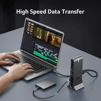 ACER 15in1 USB Typ-C Universal Mini-Dock: Host-Schnittstelle: USB-C, 2x USB-A 2.0, 1x USB-A 3.2 Gen2, 1x USB-A 3.2 Gen1, 1