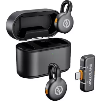 Hollyland LARK M2S Duo Drahtloses Lavalier-Mikrofon mit USB-C-Stecker (Duo, Space Grau) Hollyland LARK M2S Duo Drahtloses Lavalier-Mikrofon mit USB-C-Stecker (Duo, Space Grau)