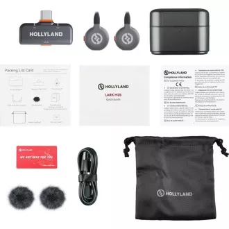 Hollyland LARK M2S Duo Drahtloses Lavalier-Mikrofon mit USB-C-Stecker (Duo, Space Grau) Hollyland LARK M2S Duo Drahtloses Lavalier-Mikrofon mit USB-C-Stecker (Duo, Space Grau)