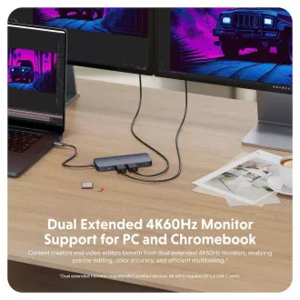 Hyper® EcoSmart™ Gen.2 Dual HDMI USB-C 11-in-1 Hub 140W PD 3.1 Pass-thru Hyper® EcoSmart™ Gen.2 Dual HDMI USB-C 11-in-1 Hub 140W PD 3.1 Pass-thru
