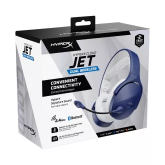 HyperX Cloud Jet Dual Wireless Gaming Headset, blau HyperX Cloud Jet Dual Wireless Gaming Headset, blau