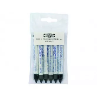 Fettige Kreiden auf blauem Glas 6Stk Fettige Kreiden auf blauem Glas 6Stk