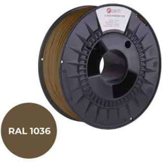 C-TECH Druckfaden (Filament) PREMIUM LINE, PLA, perlgold, RAL1036, 1, 75mm, 1kg