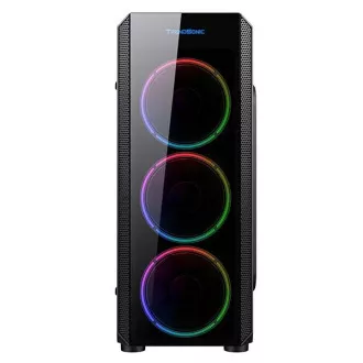 VeinX Gehäuse Mars MAR01A Mid Tower, ohne Netzteil, 3xUSB, transparente Seitenwand, 4xARGB Lüfter 120mm, schwarz VeinX Gehäuse Mars MAR01A Mid Tower, ohne Netzteil, 3xUSB, transparente Seitenwand, 4xARGB Lüfter 120mm, schwarz