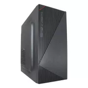 VeinX Gehäuse Crown CR18A Mid Tower, ohne Netzteil, 1x USB3.0, 2x USB2.0, schwarz