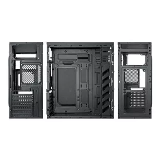 VeinX Gehäuse Crown CR18A Mid Tower, ohne Netzteil, 1x USB3.0, 2x USB2.0, schwarz VeinX Gehäuse Crown CR18A Mid Tower, ohne Netzteil, 1x USB3.0, 2x USB2.0, schwarz