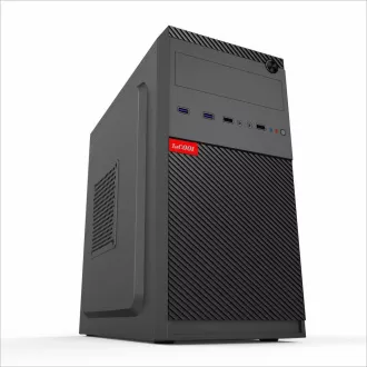 1stCOOL Gehäuse STEP 5, Micro-Tower, AU, USB 3.0, ohne Netzteil, schwarz