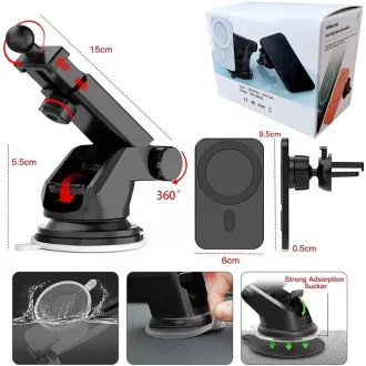 1stCOOL Wireless QI Ladegerät 15W, Magnetisch, MagSafe kompatibel, Weiß