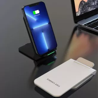 1stCOOL QI kabelloses Ladegerät H18, klappbarer Ständer, USB-C, weiß 1stCOOL QI kabelloses Ladegerät H18, klappbarer Ständer, USB-C, weiß