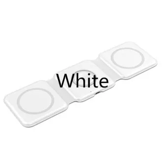 1stCOOL 3-in-1 Wireless Portable QI Ladegerät, MagSafe, USB-C, Weiß