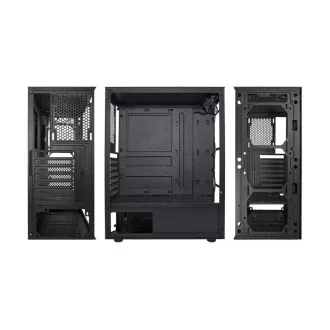VeinX Gehäuse HERMES MESH Mid Tower, ATX, 1xUSB 3.0, 2xUSB 2.0, 4x ARGB Lüfter, ARGB Controller, schwarz