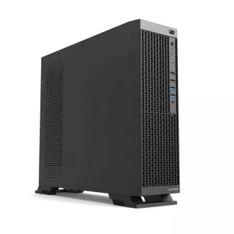 1stCOOL Gehäuse COMPACT 2, Micro Tower, AU, USB 3.0, USB-C, CR, 1x 60mm Lüfter, schwarz